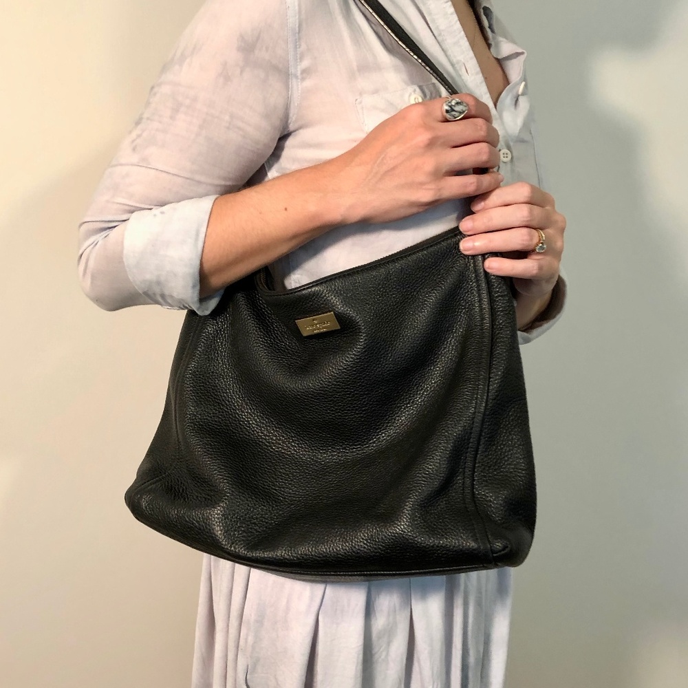 Kate Spade Highland Place Bria Black Leather Purse